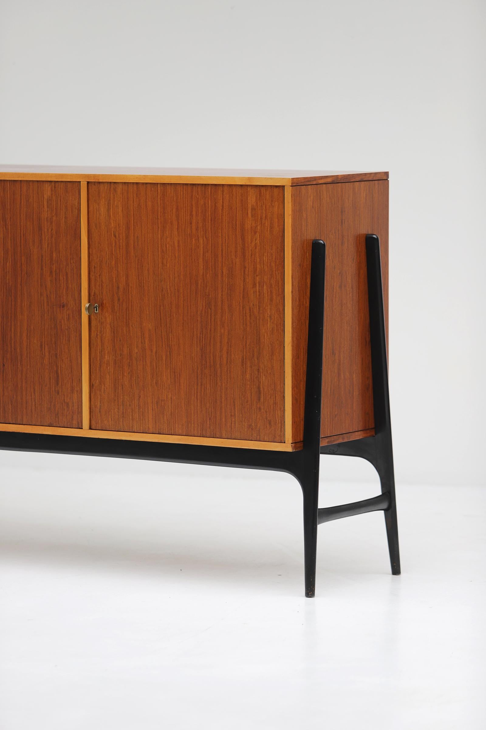 Mid-Century Modern midcentury wooden sideboard by Alfred Hendrick for Belform 1958