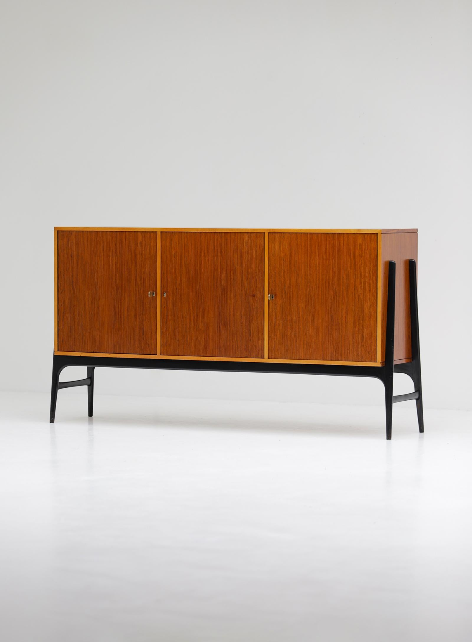 midcentury wooden sideboard by Alfred Hendrick for Belform 1958 1