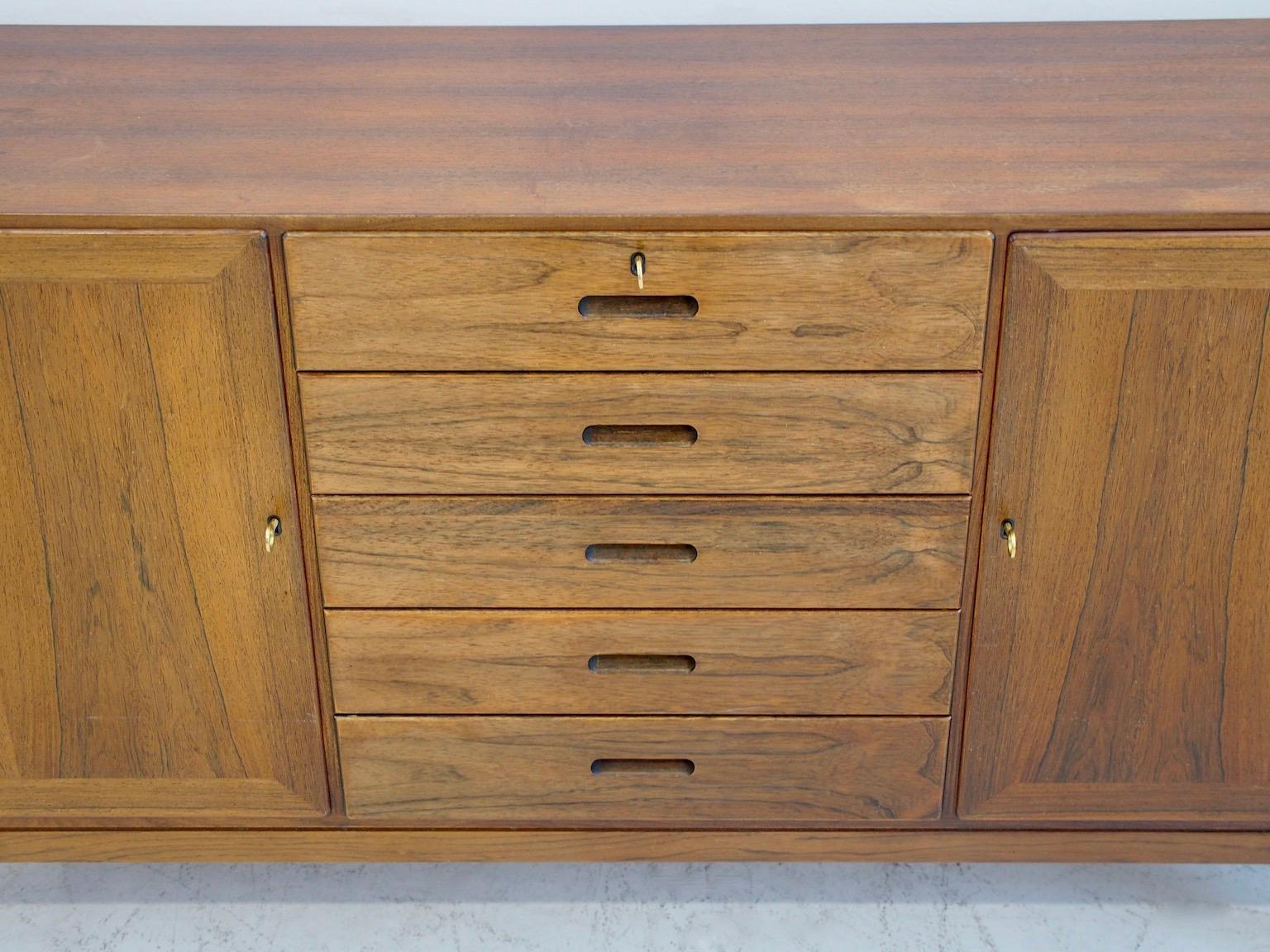 Danish Midcentury Wooden Sideboard by Kaj Winding