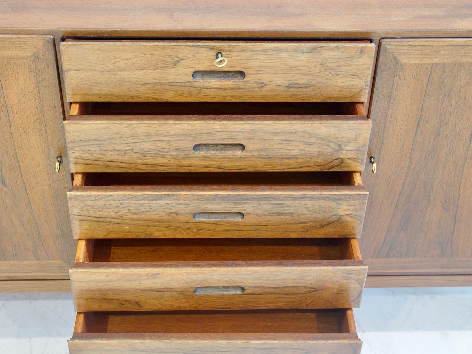 Midcentury Wooden Sideboard by Kaj Winding In Good Condition In Madrid, ES