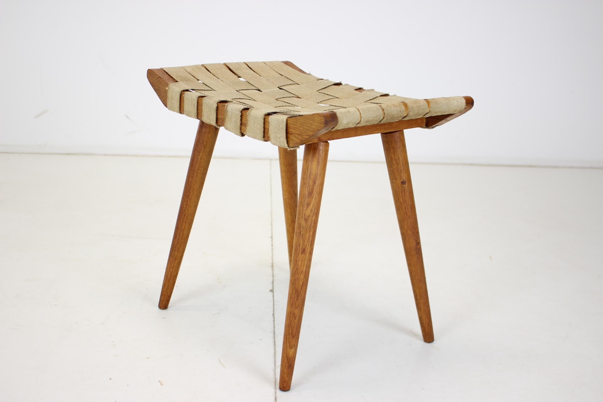 Mid-20th Century Midcentury Wooden Stool/ ULUV, Czechoslovakia