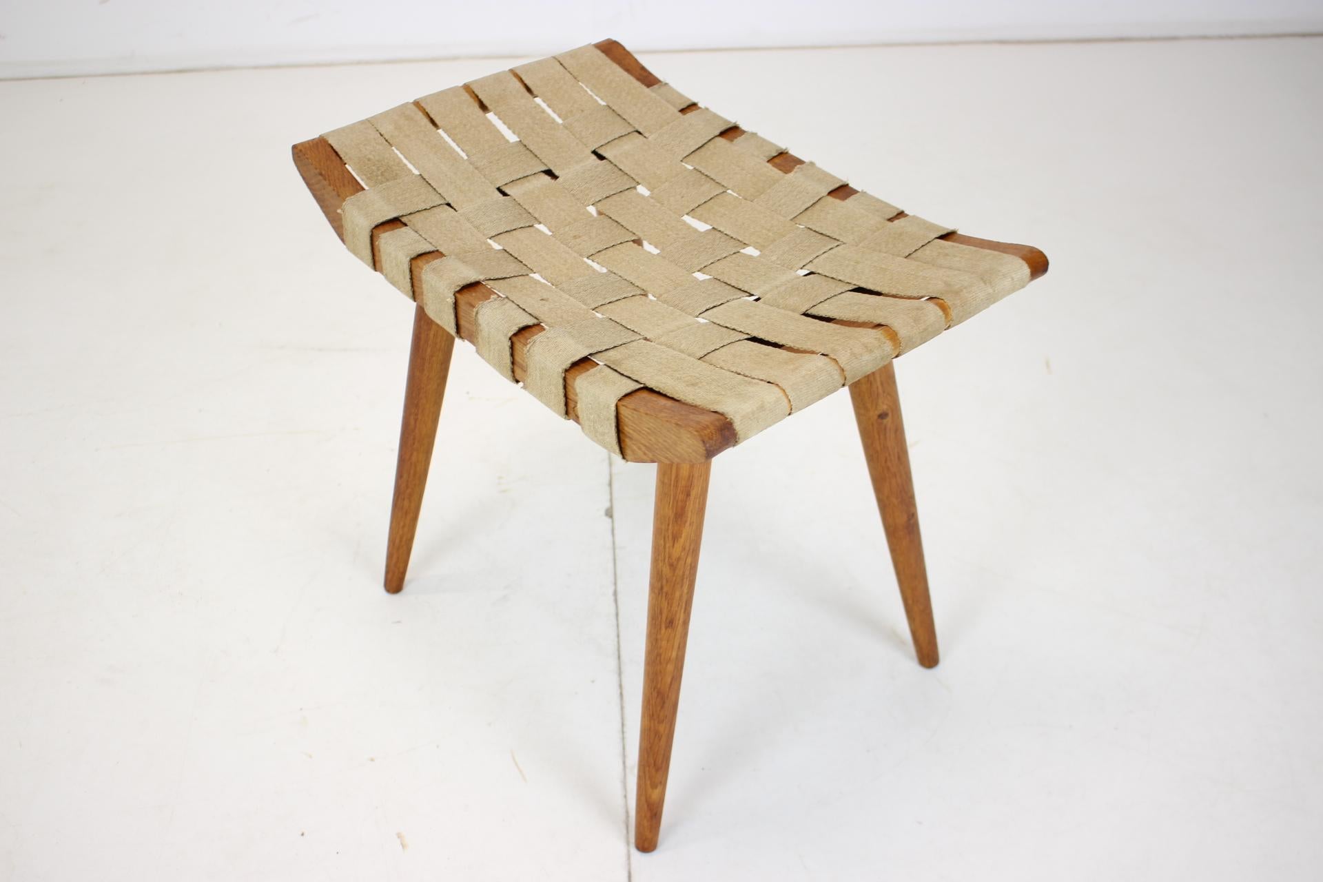 Midcentury Wooden Stool/ ULUV, Czechoslovakia 1