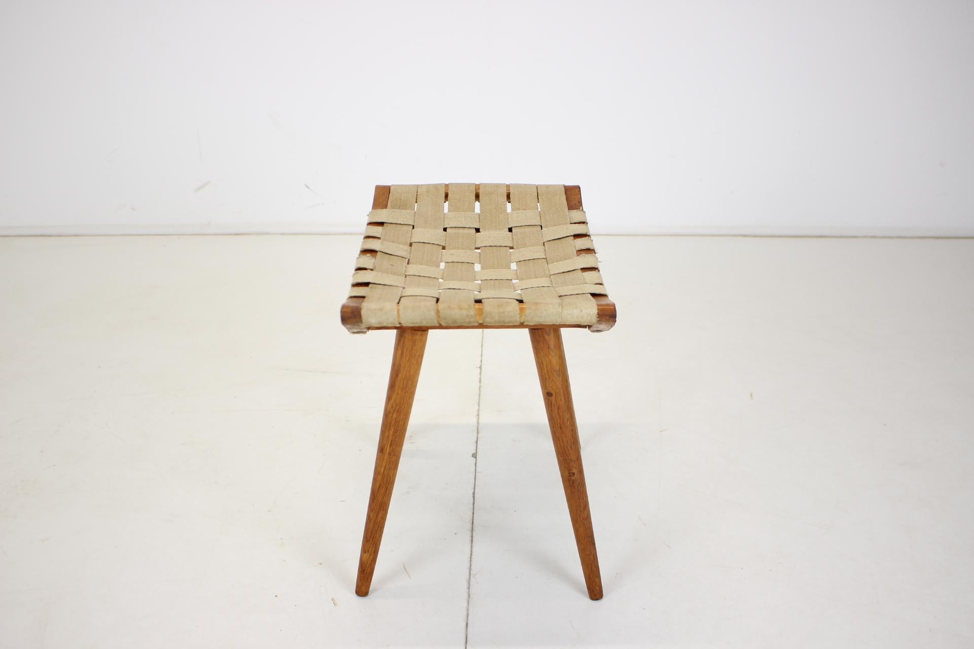 Midcentury Wooden Stool/ ULUV, Czechoslovakia 3