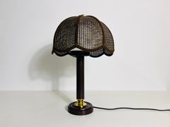 Midcentury Wooden Table Lamp in the style of Temde, circa 1970