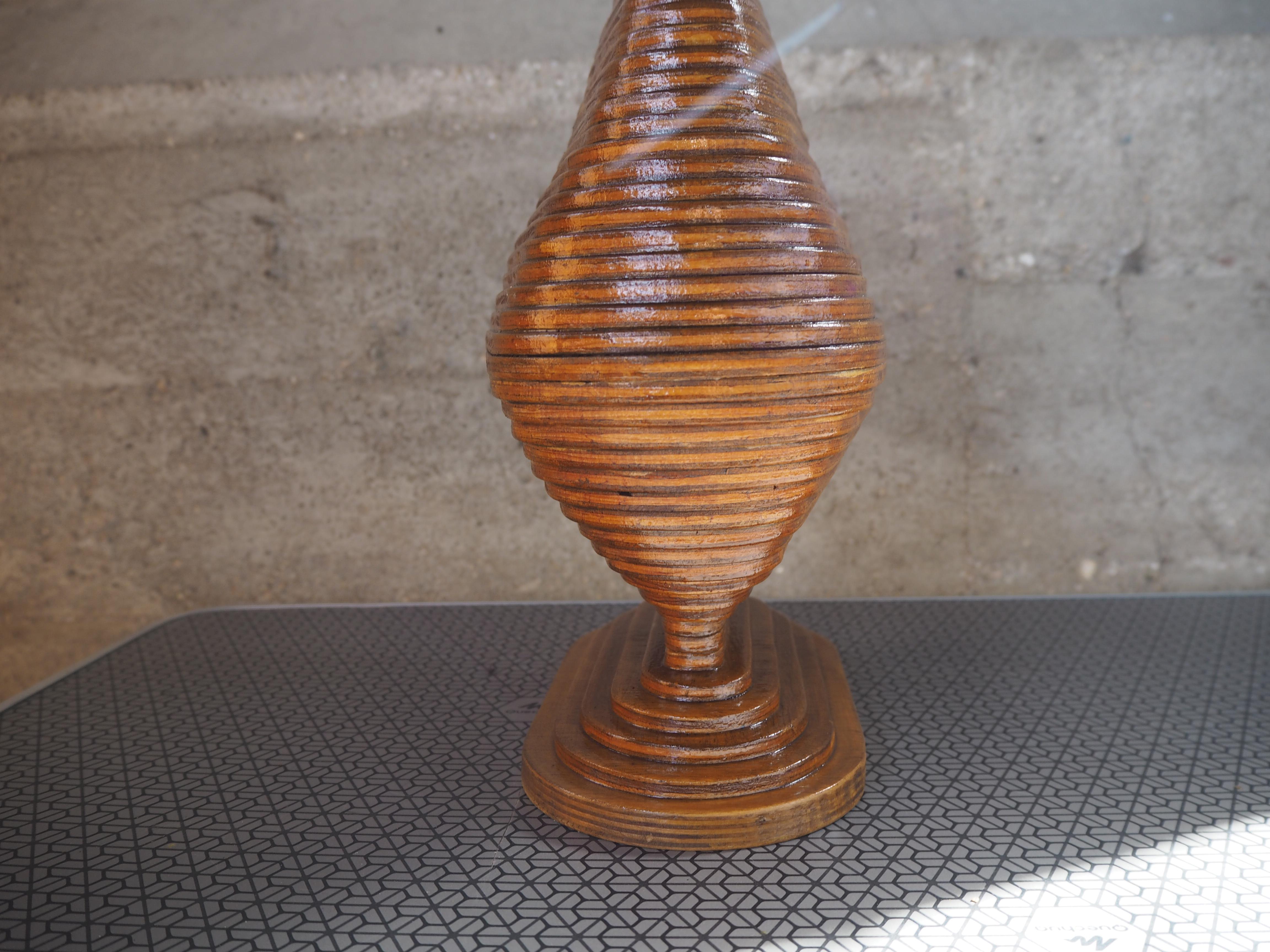 Holzvase aus der Jahrhundertmitte, Europa, 1960er Jahre im Angebot 6