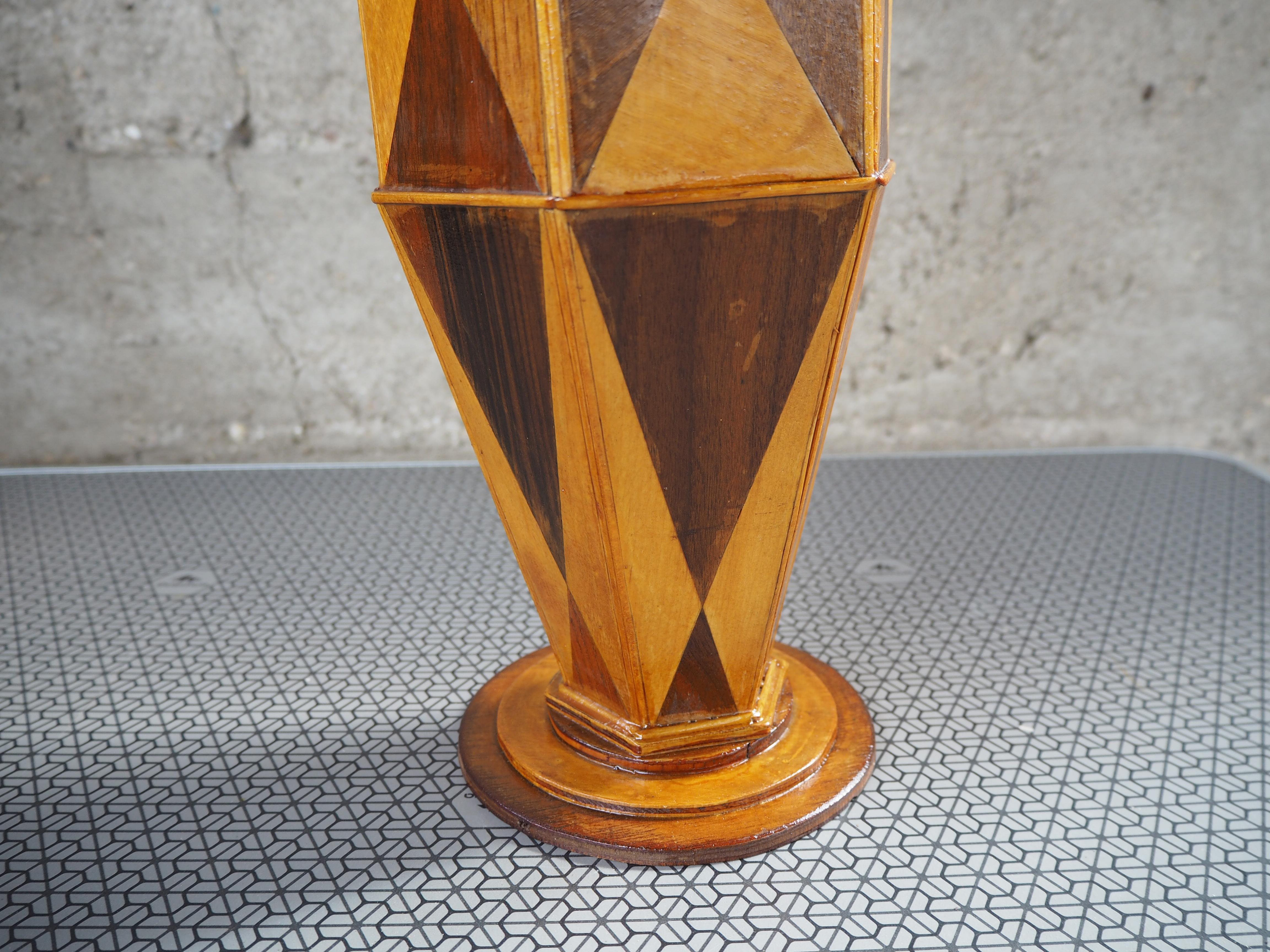 Holzvase aus der Jahrhundertmitte, Europa, 1960er Jahre im Angebot 6