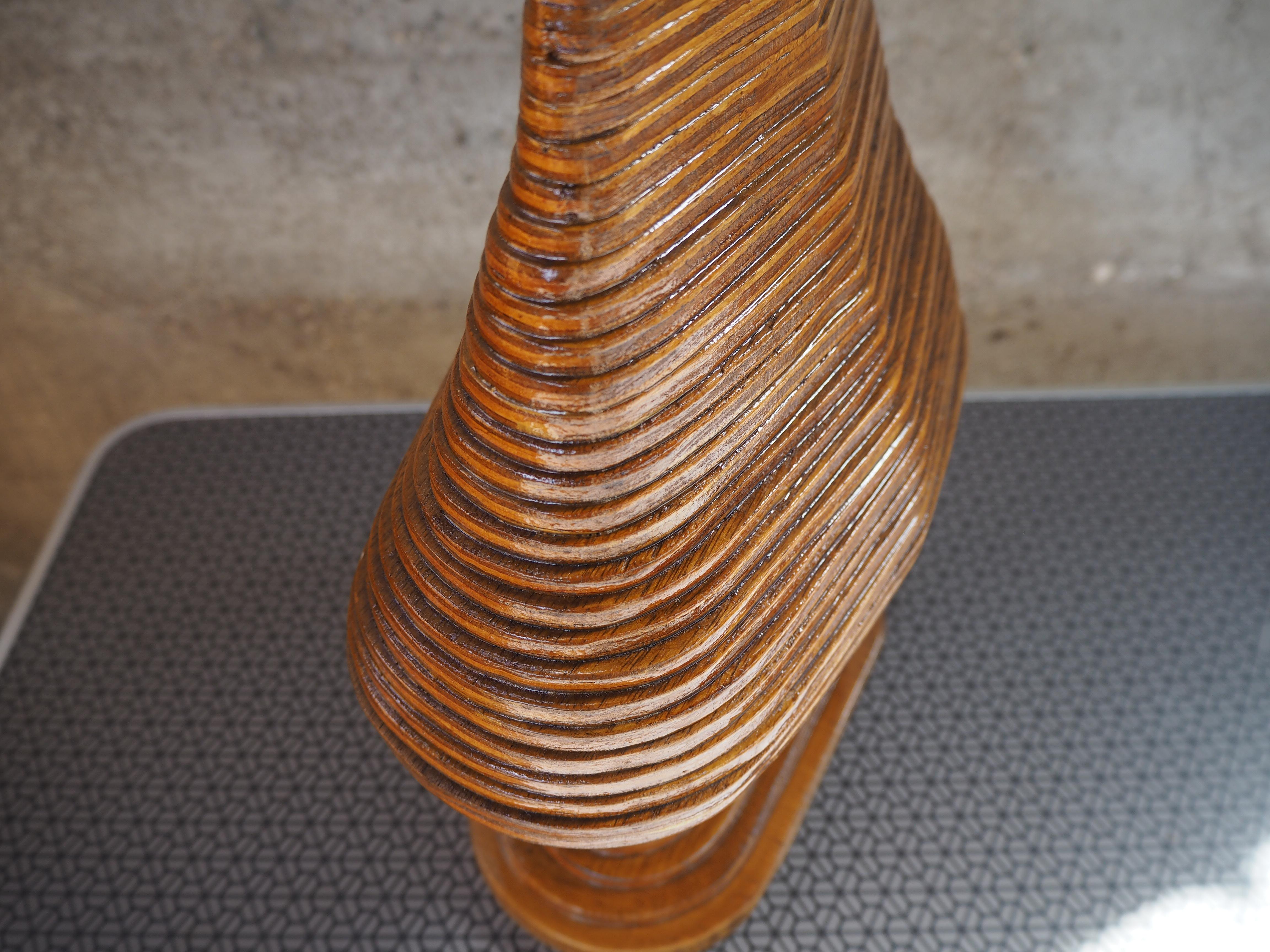 Holzvase aus der Jahrhundertmitte, Europa, 1960er Jahre im Angebot 7
