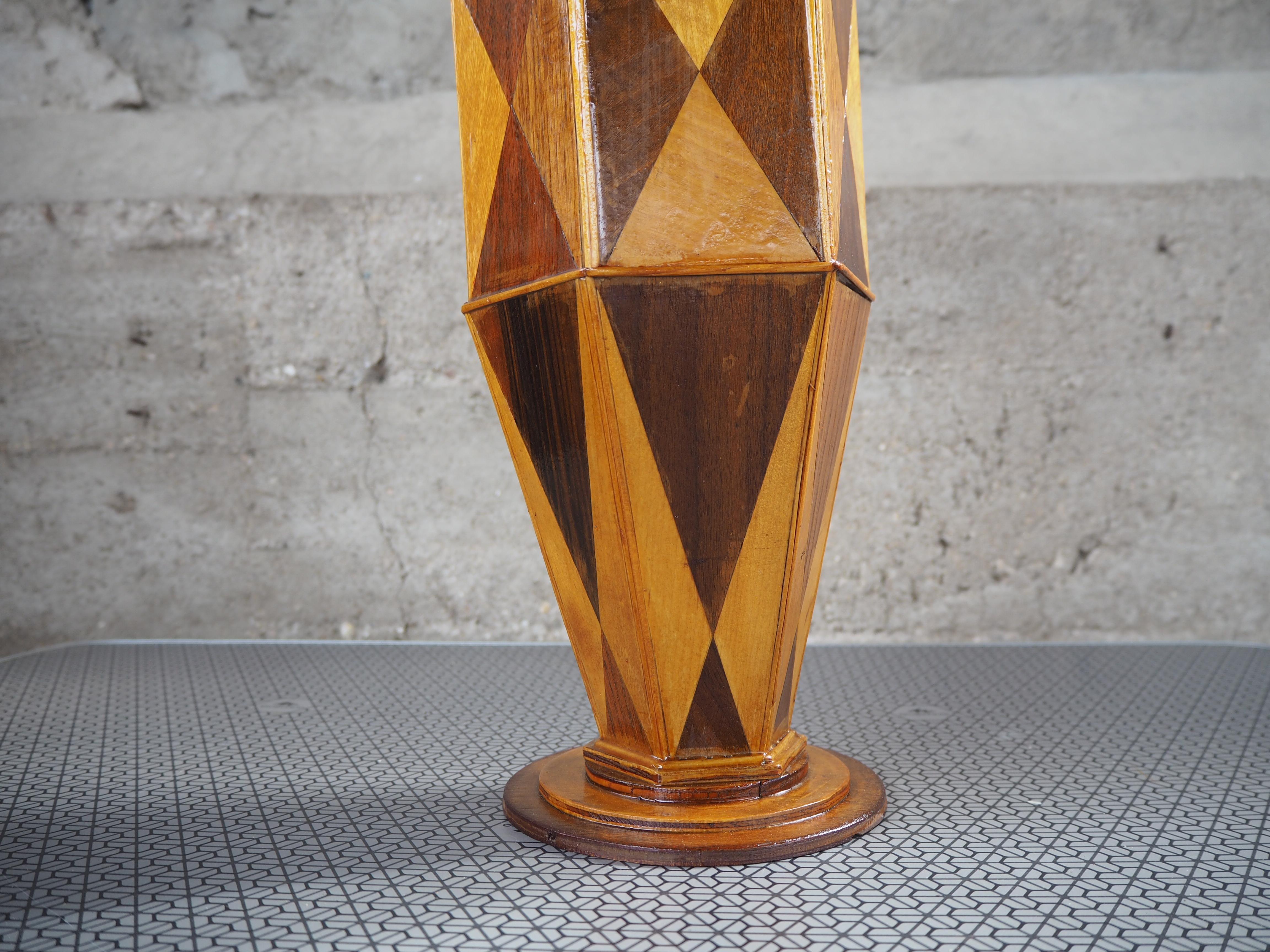 Holzvase aus der Jahrhundertmitte, Europa, 1960er Jahre im Angebot 7
