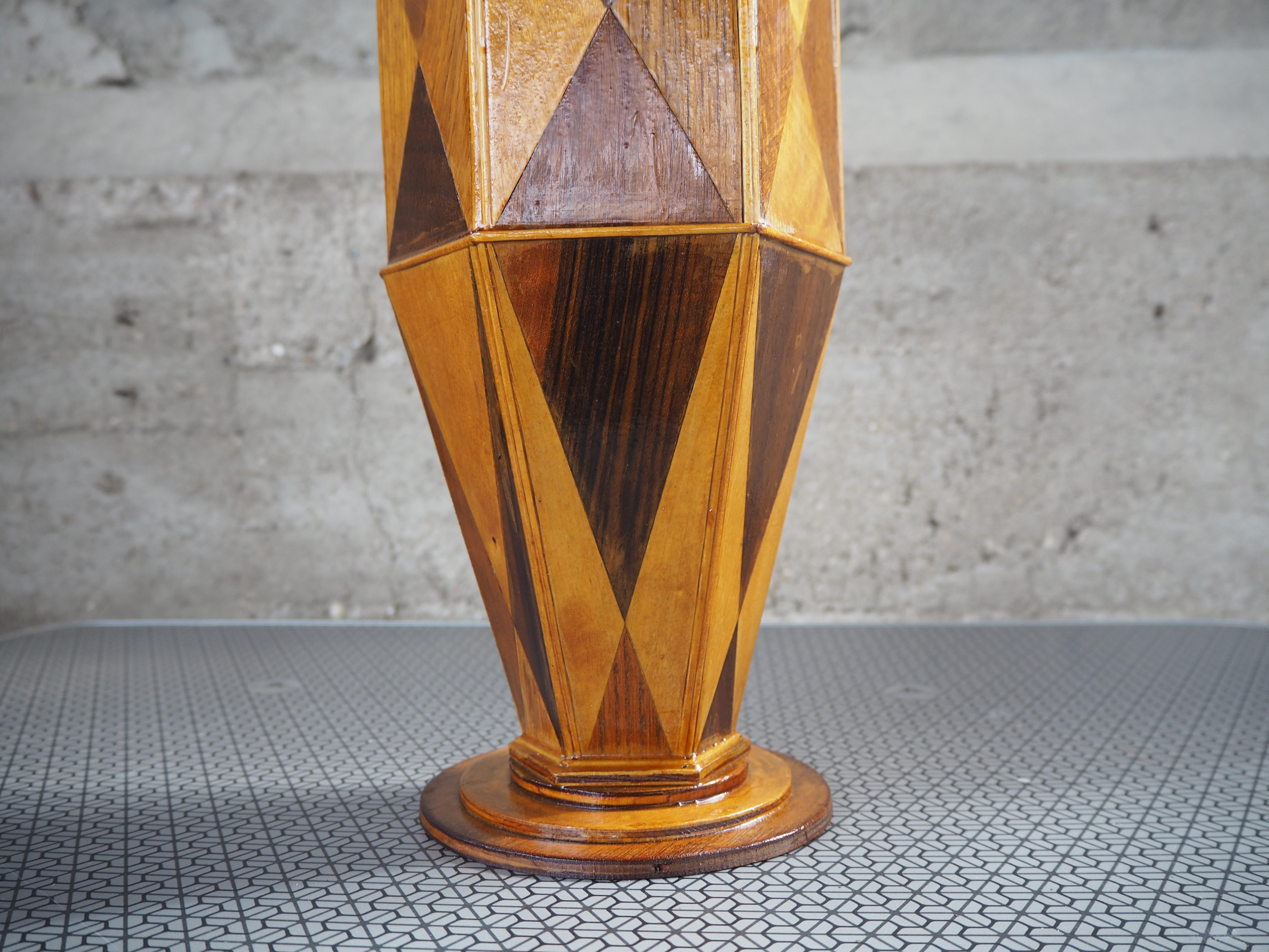 Holzvase aus der Jahrhundertmitte, Europa, 1960er Jahre im Angebot 8