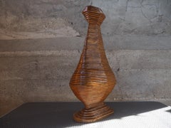 Midcentury Wooden Vase, Europe, 1960s