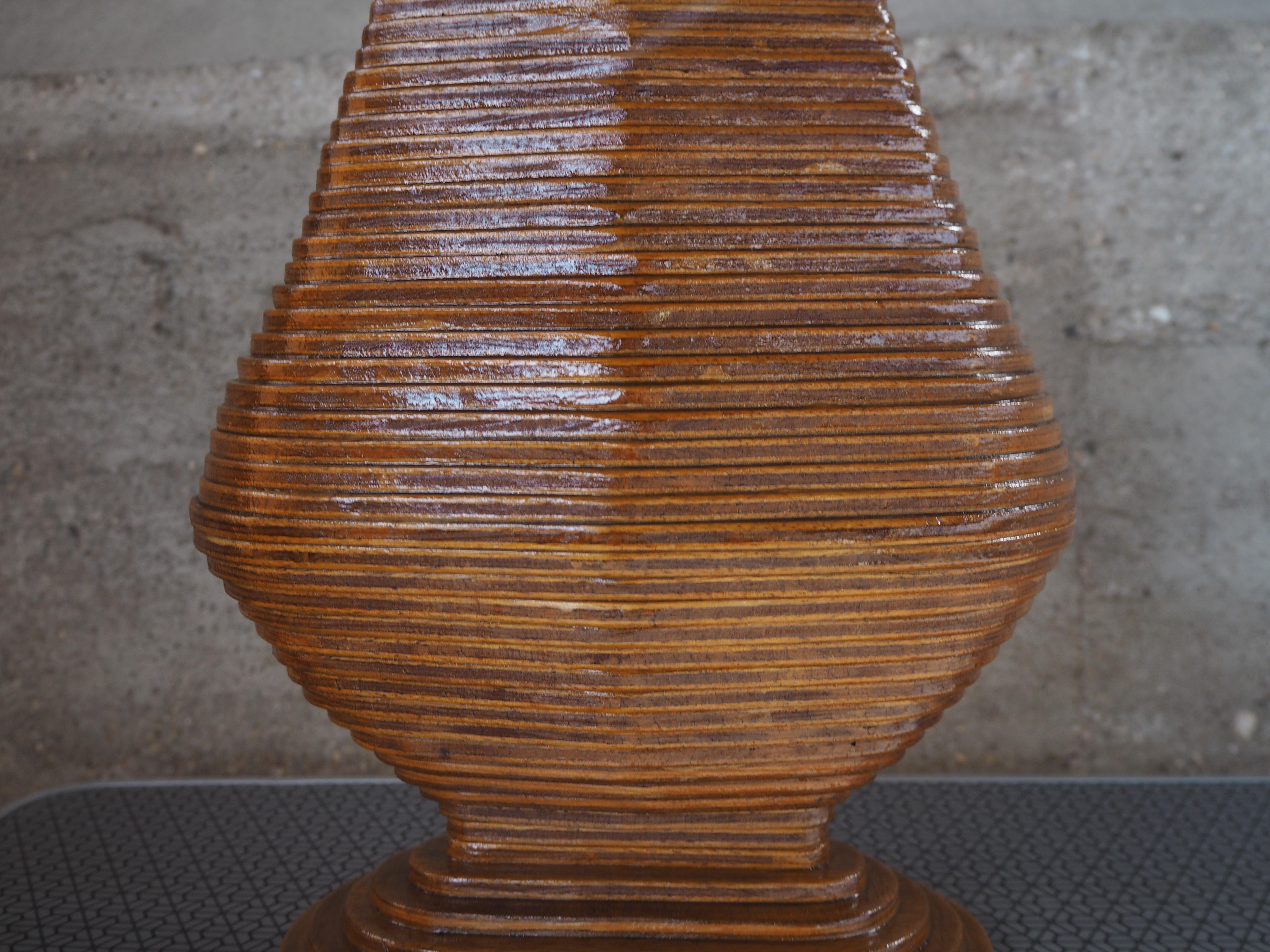 Holzvase aus der Jahrhundertmitte, Europa, 1960er Jahre im Angebot 14