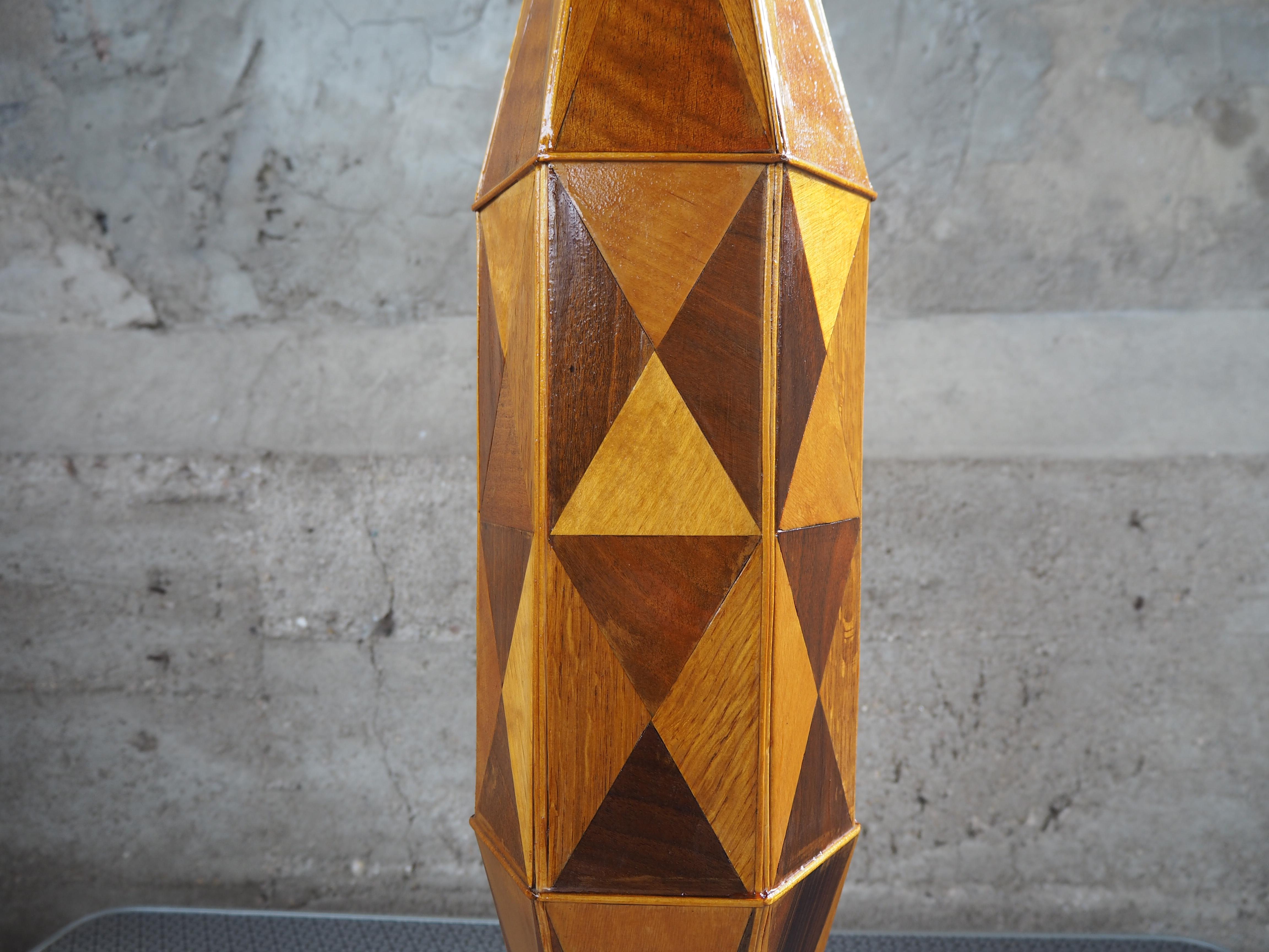 Holzvase aus der Jahrhundertmitte, Europa, 1960er Jahre im Angebot 2