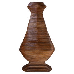 Vase en bois du milieu du siècle, Europe, années 1960