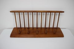 Midcentury Wooden Wall Coat Rack by ULUV - Czechoslovakia, 1960s