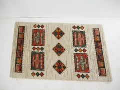Midcentury Kelim-Teppich aus Wolle im Brüsseler Stil, Teppich, 1960er Jahre