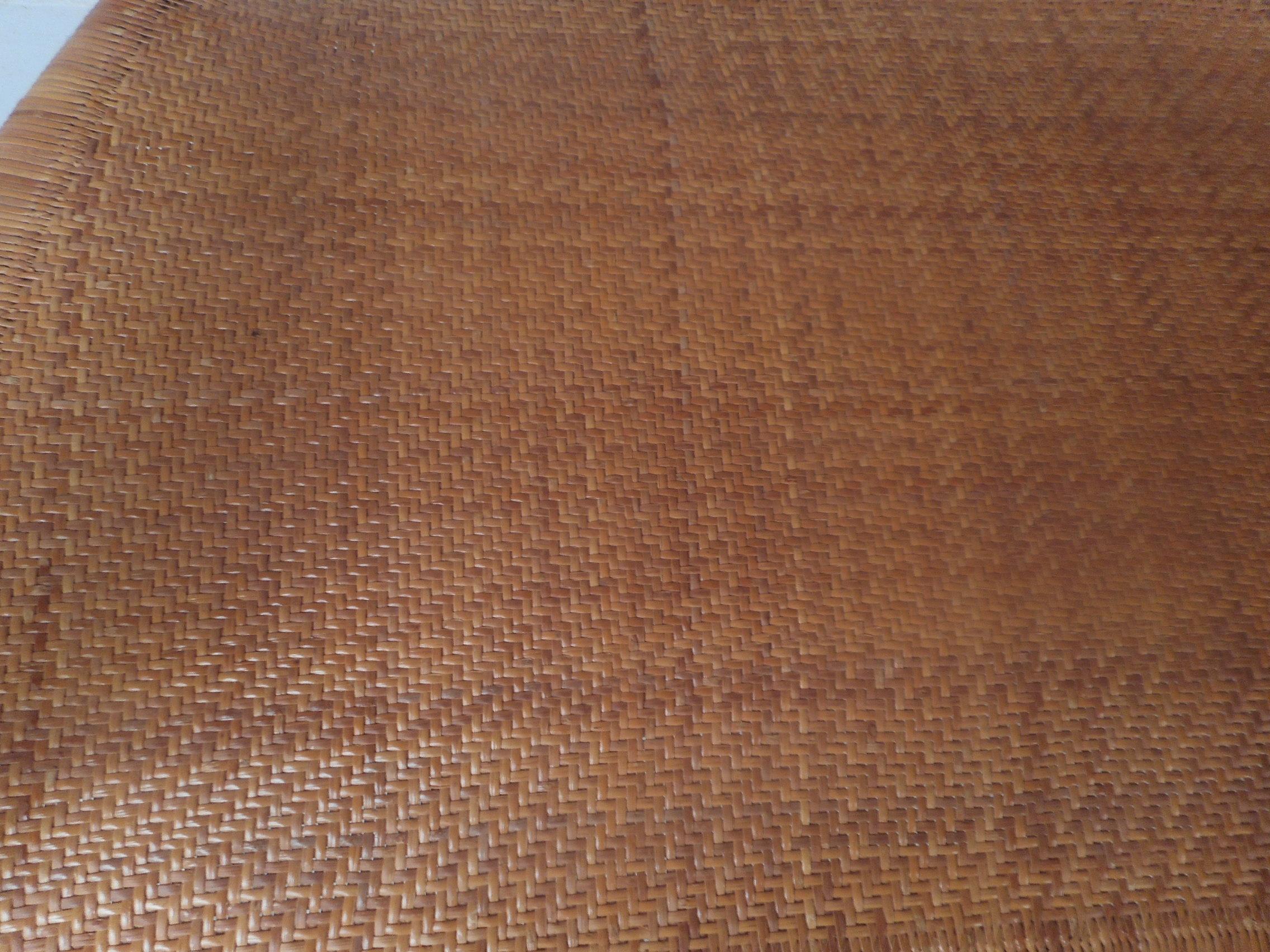 Late 20th Century Midcentury Woven Cane Seat Settee