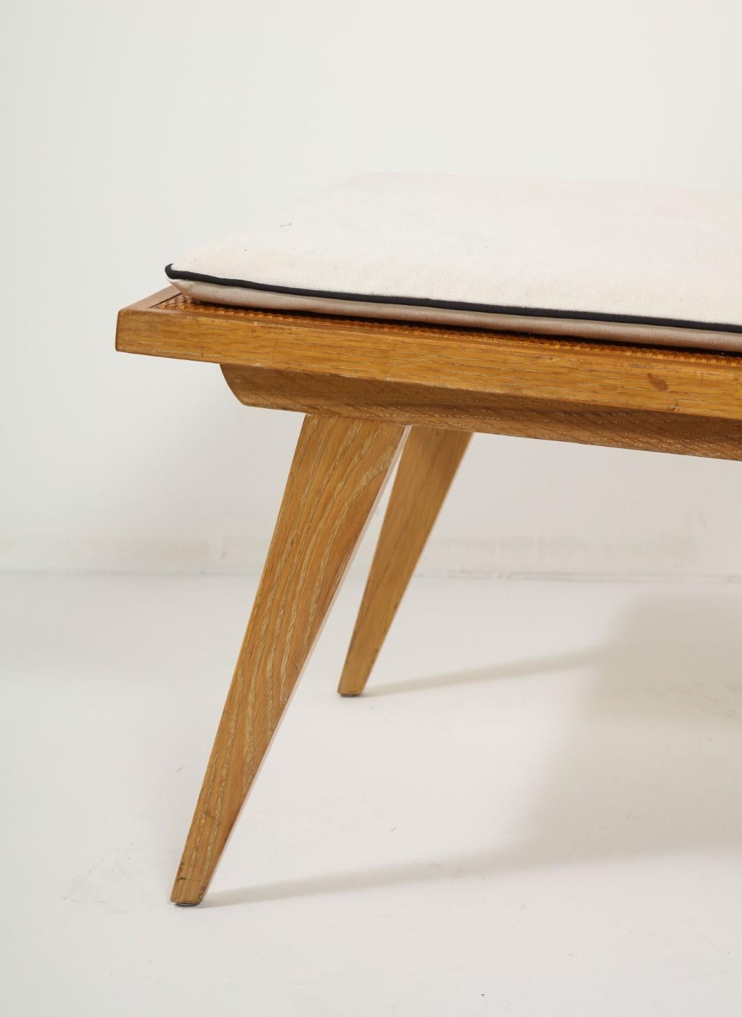 Mid-Century Modern Midcentury Woven Oak Lounge Chair by Edward Durell Stone