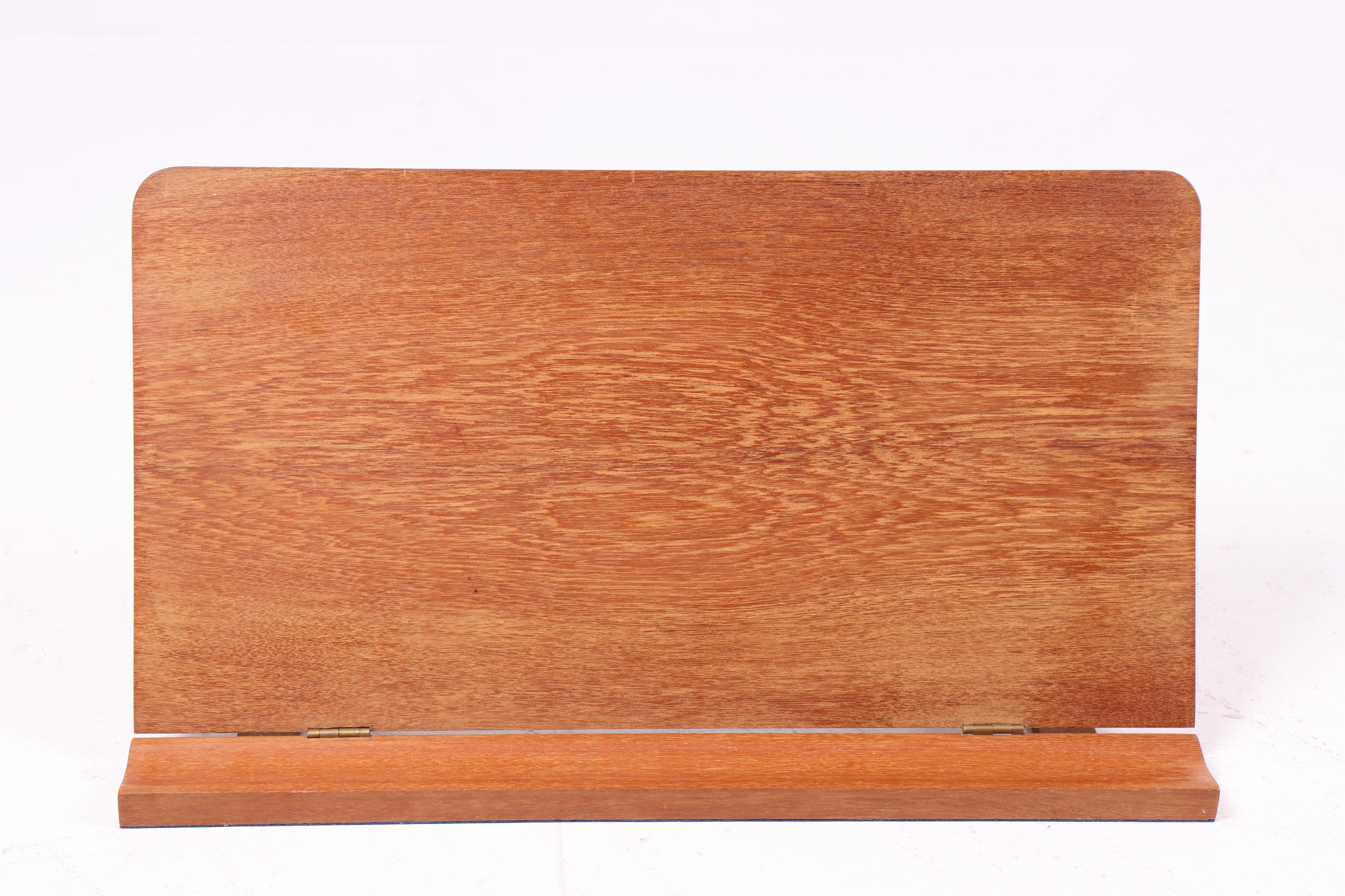 Midcentury Writing Board in Solid Teak, Danish Design, 1960s In Good Condition For Sale In Lejre, DK