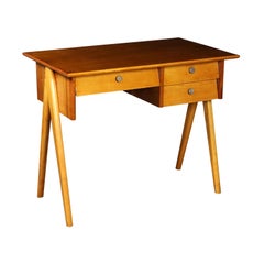 Midcentury Writing Desk with Drawers Vintage Argentine 1950s