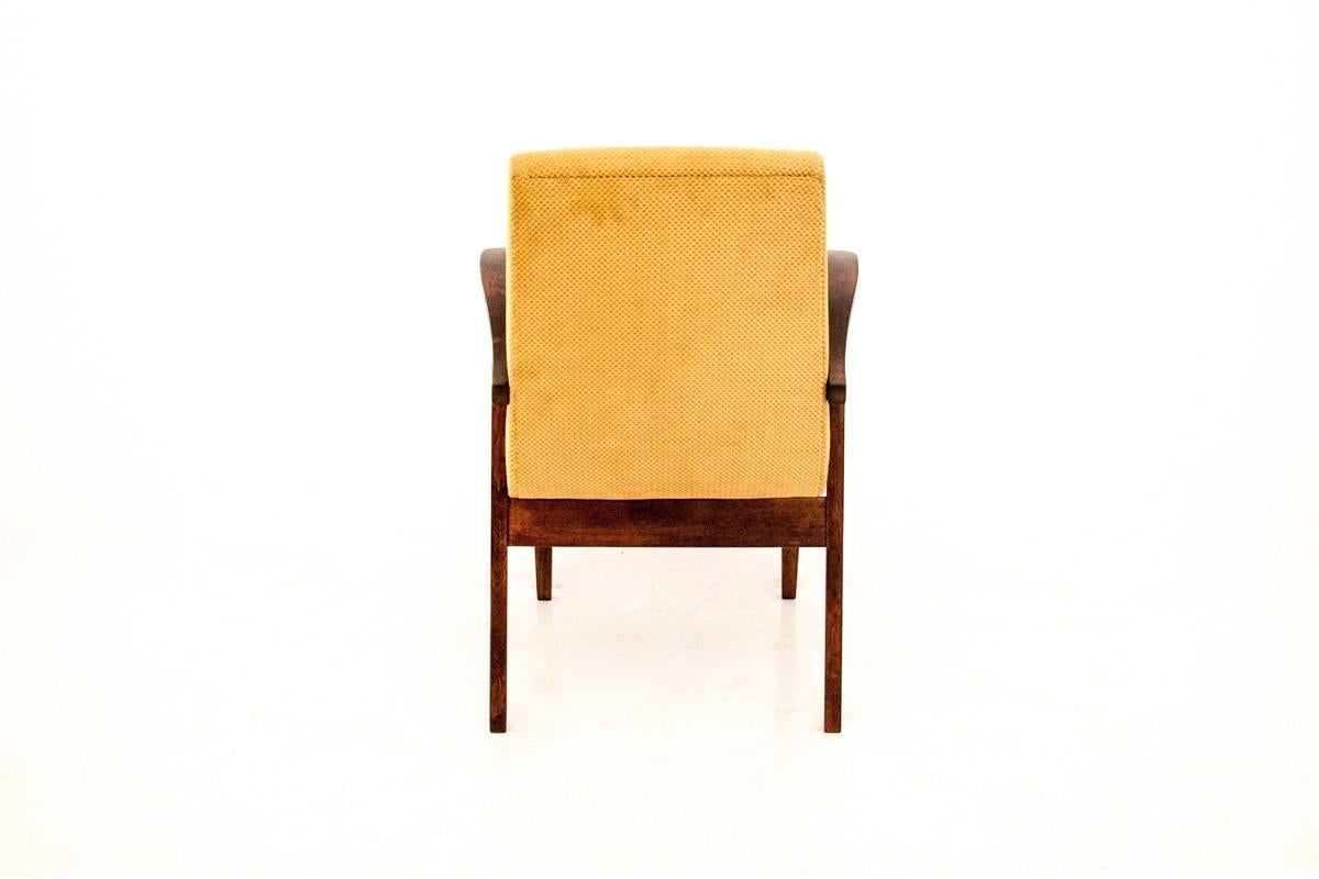 Mid-20th Century Midcentury Yellow Retro Armchair For Sale