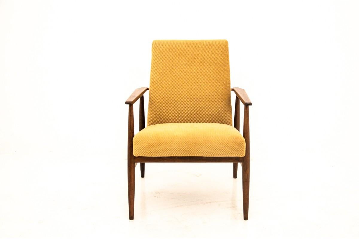 Midcentury Yellow Retro Armchairs 300-190 by H. Lis In Good Condition In Chorzów, PL