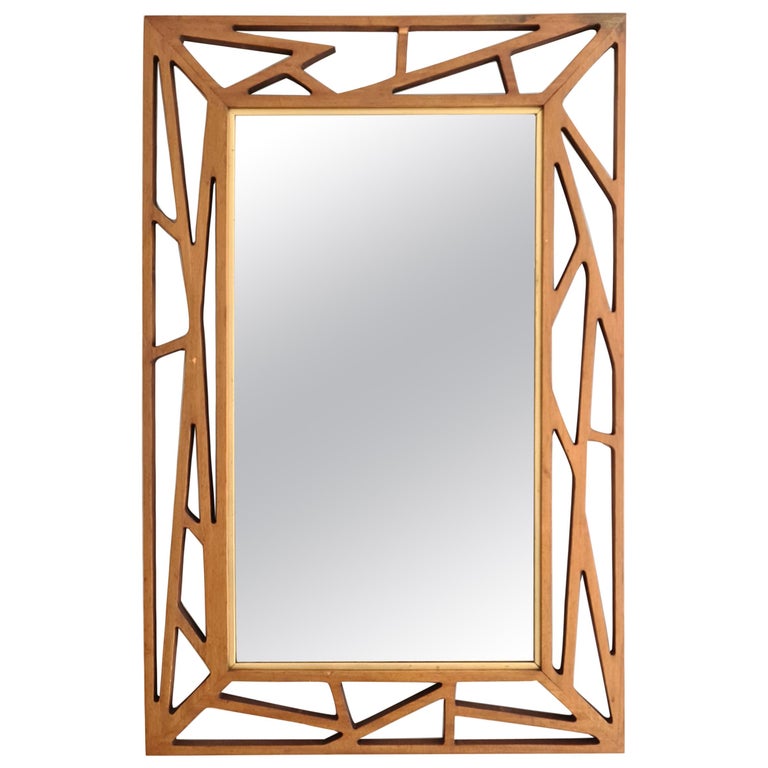 Midcentury Teak Wall Mirror from Eden Spegel For Sale at 1stDibs