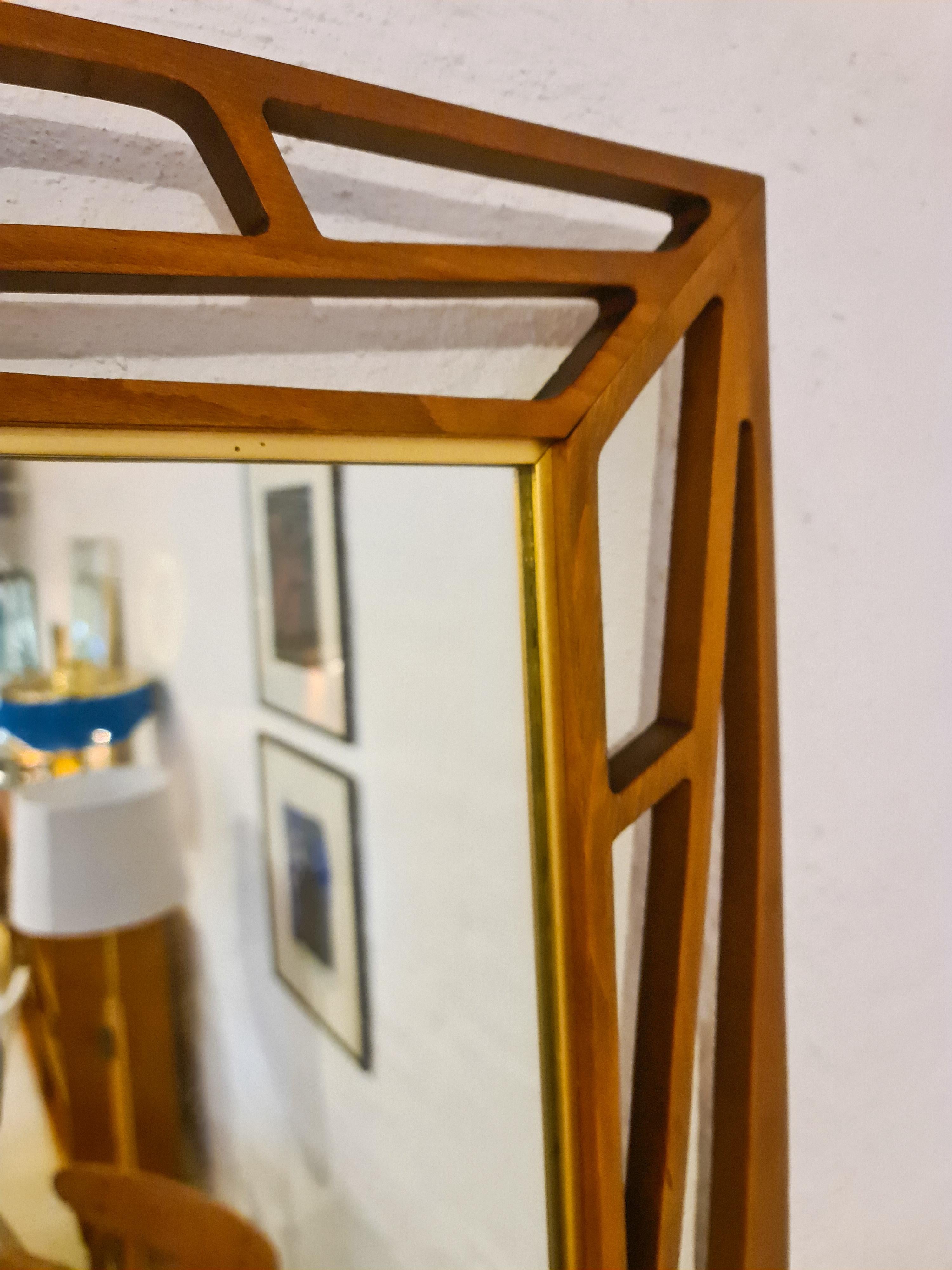 Midcentury Yngve Ekström Rare Large Mirror 