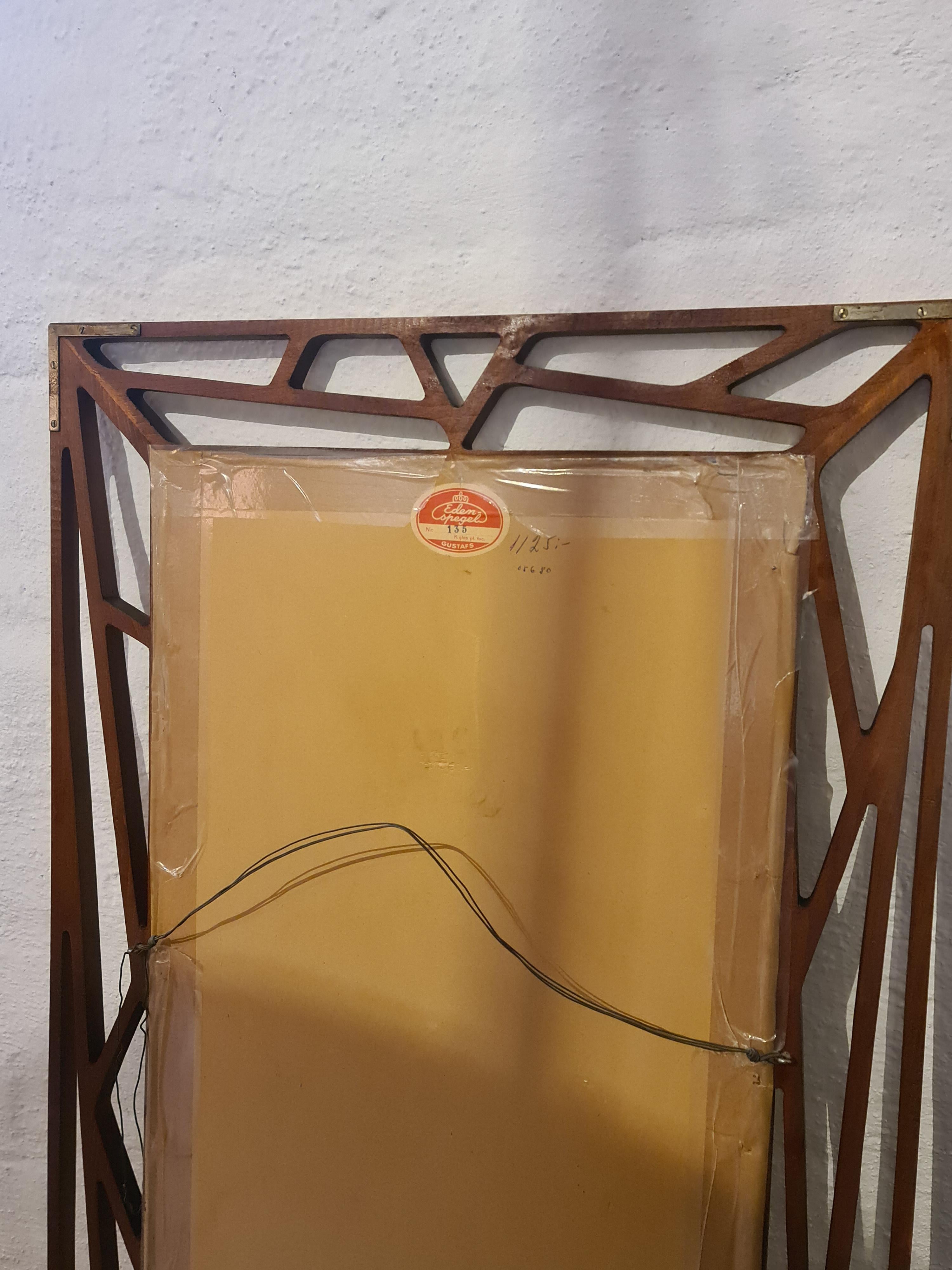 Midcentury Yngve Ekström Rare Large Mirror 