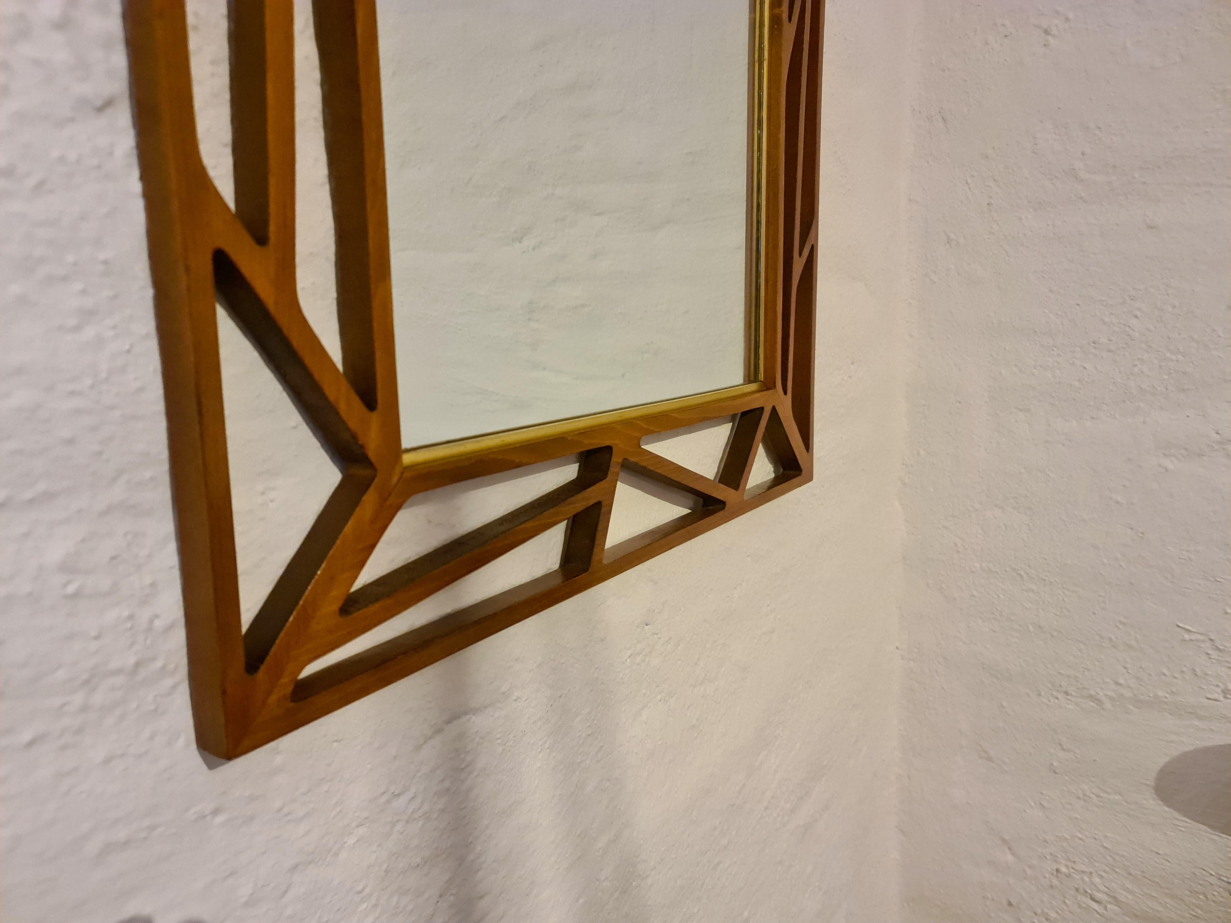 Swedish Midcentury Yngve Ekström Rare Large Mirror 