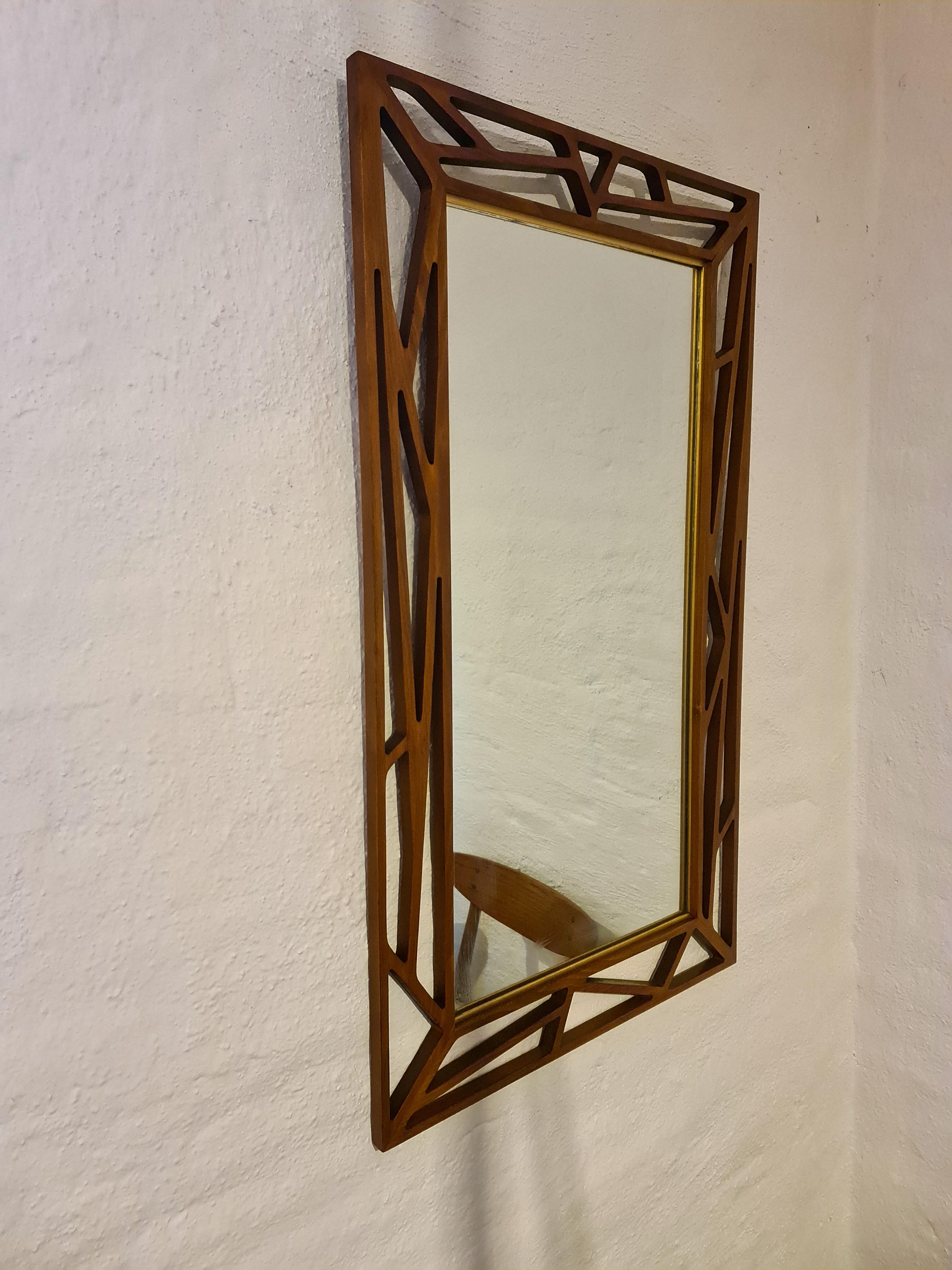 Midcentury Yngve Ekström Rare Large Mirror 