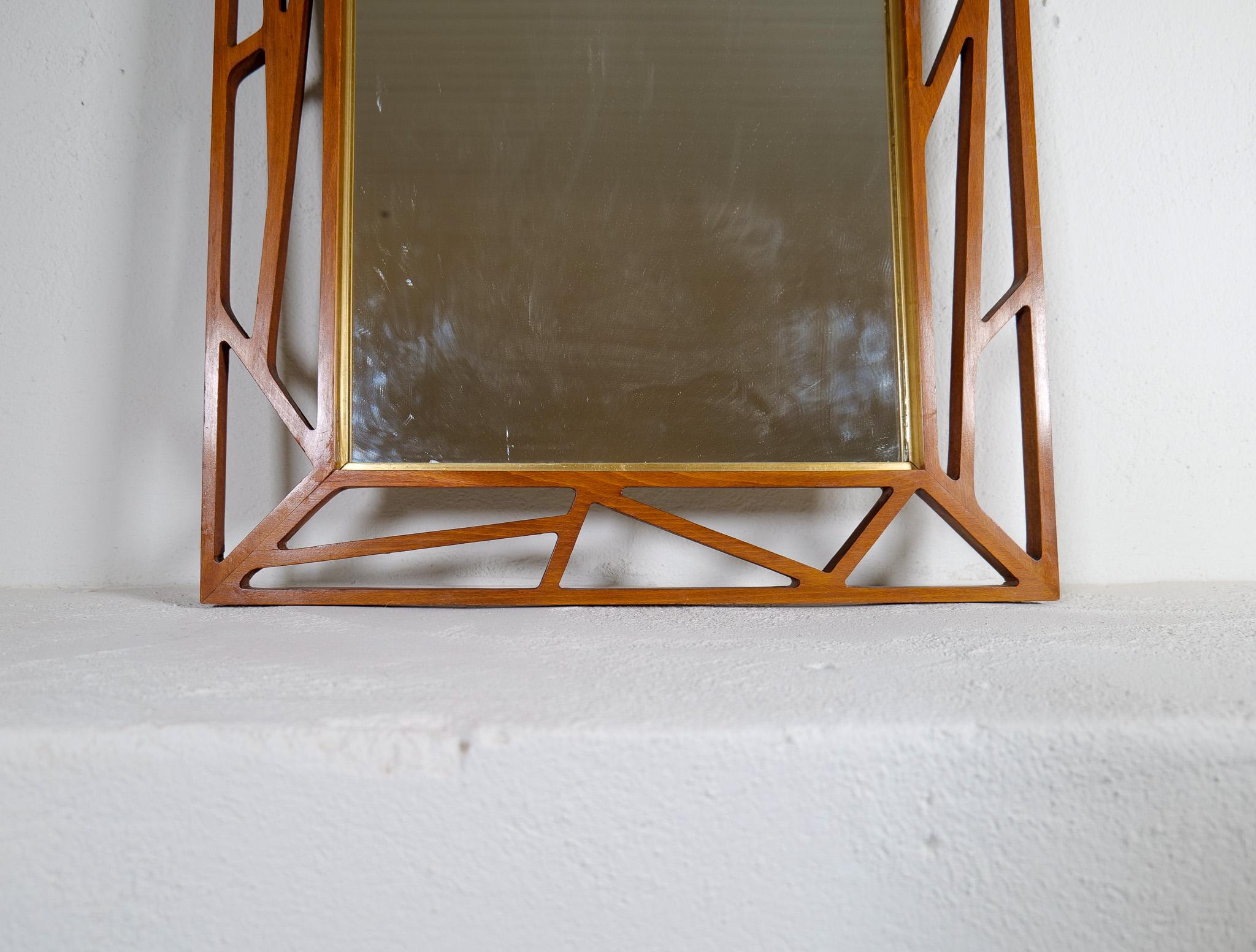 Mid-20th Century Mid-Century Yngve Ekström Rare Large Mirror 