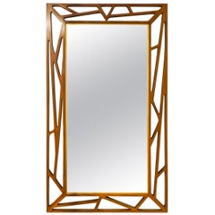 Mid-Century Yngve Ekström Rare Large Mirror "Konkret" by Eden Spegel in Sweden