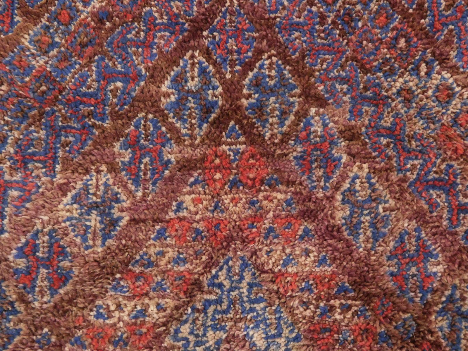Mid-Century moderno Tappeto in lana Zayan del Medioevo 6' x 10'11 in vendita