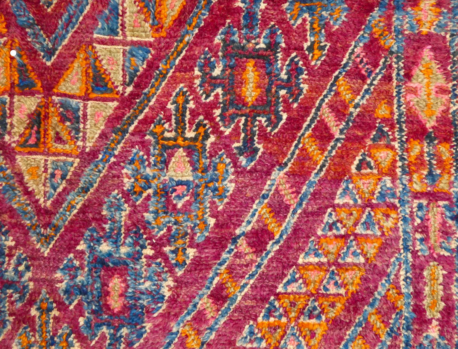 Tappeto in lana marocchina Zayane Midcentury 5'6 x 10'6 in vendita 3