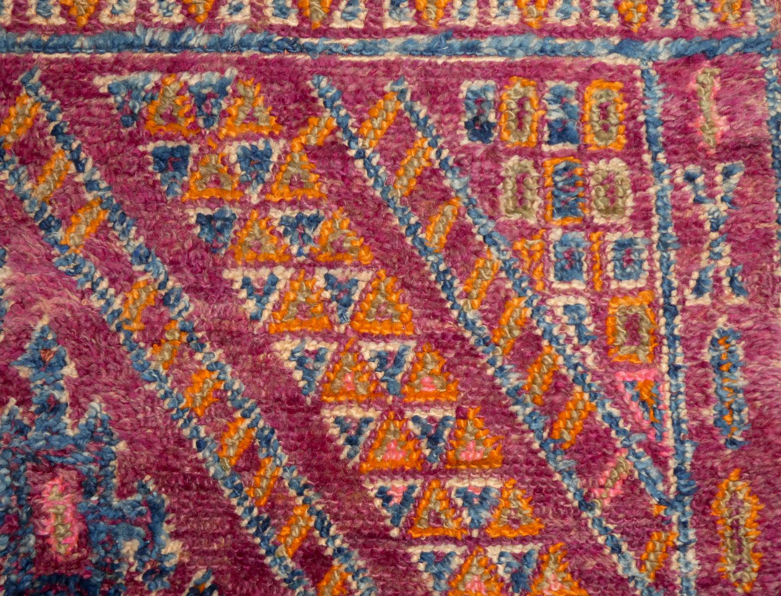Tappeto in lana marocchina Zayane Midcentury 5'6 x 10'6 in vendita 2