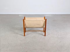 Midcentury Zeitungsständer Vintage Teka Leinen Magazinhalter 1960