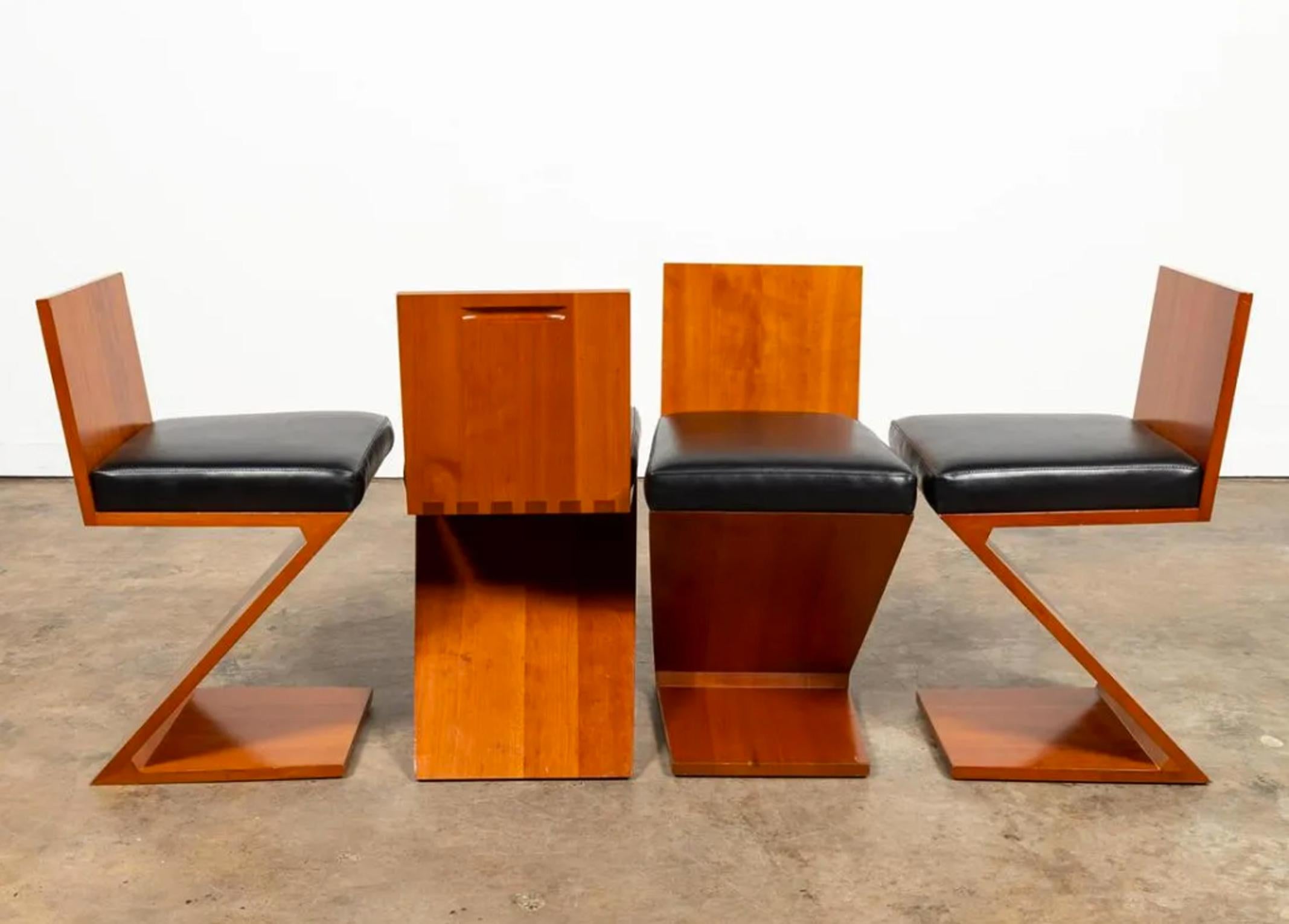 Danish Midcentury Zig Zag Chairs by Rietveld for Cassina (4)