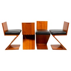 Midcentury Zig Zag Chairs by Rietveld for Cassina (4)