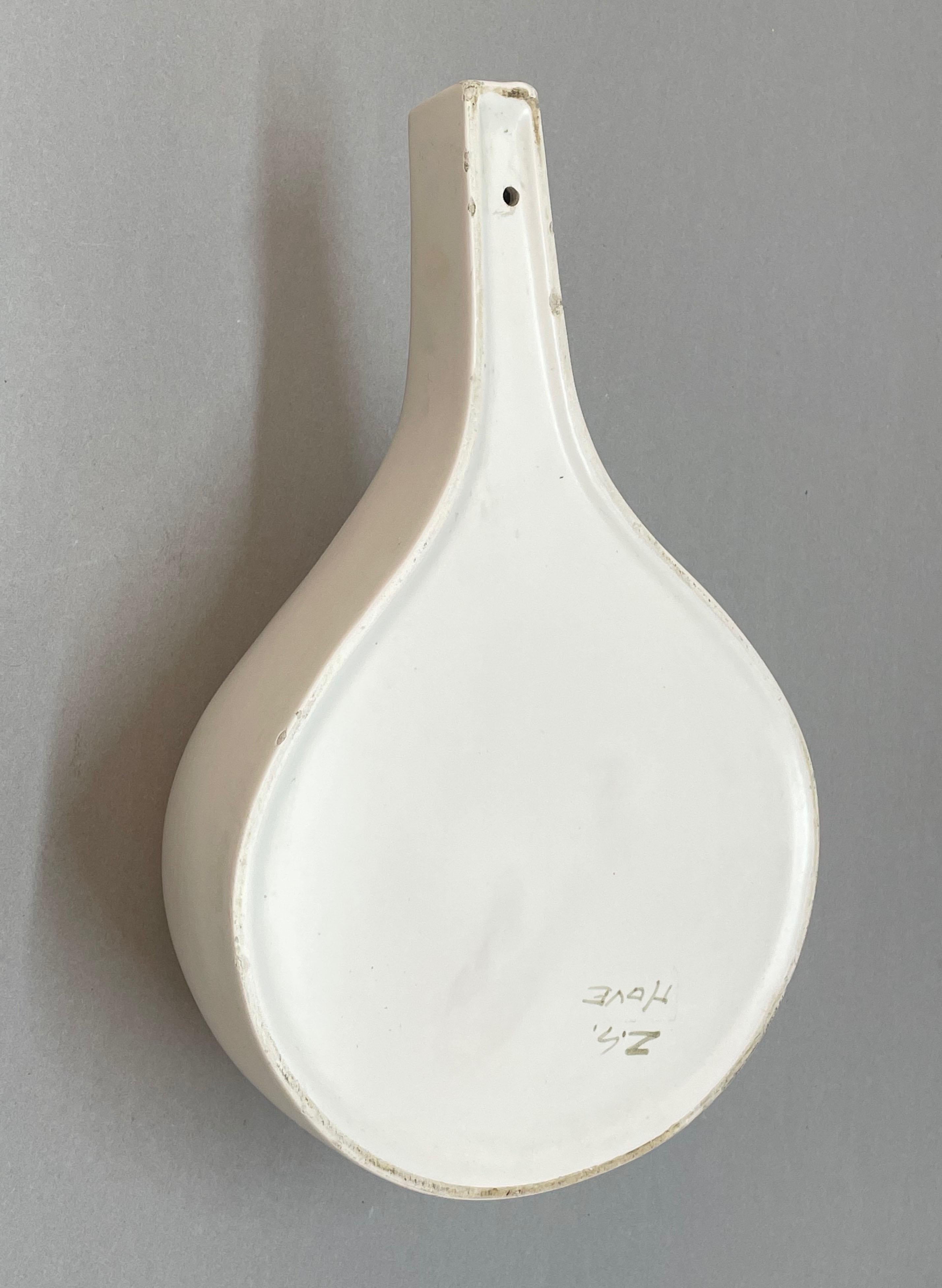 MIdcentury ZS White Ceramic Italian Vase for Nove Bassano del Grappa, 1960s For Sale 4