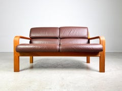 Midcentury Zweisitzer Sofa Couch L.Olsen & Søn teak Vintage design
