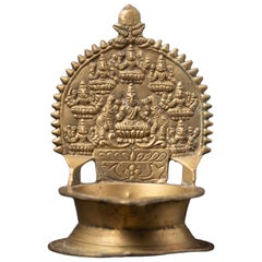 Middle 20th century Antique Indian oil lamp from India