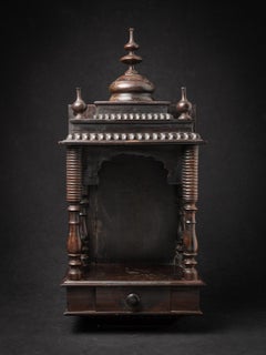 Middle 20th century Antique wooden Indian temple from India