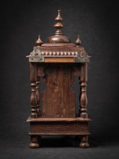 Middle 20th century Antique wooden Indian temple from India