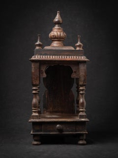 Tempio indiano antico in legno, proveniente dall’India, della metà del XX secolo