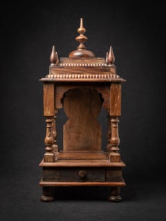Tempio indiano antico in legno, proveniente dall’India, della metà del XX secolo