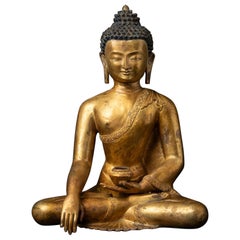 Middle 20th century classical bronze Shakyamuni Buddha - OriginalBuddhas