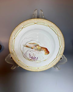 Middle 20th Century Fauna Danica Nephrops norvegicus Royal Copenhagen Plate