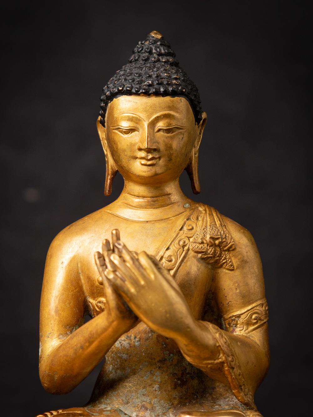 20ième siècle Milieu du XXe siècle Statue de Bouddha en bronze ancien du Népal du Népal