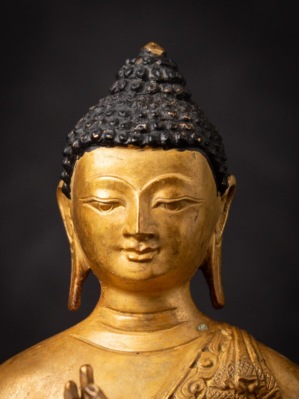 Bronze Milieu du XXe siècle Statue de Bouddha en bronze ancien du Népal du Népal