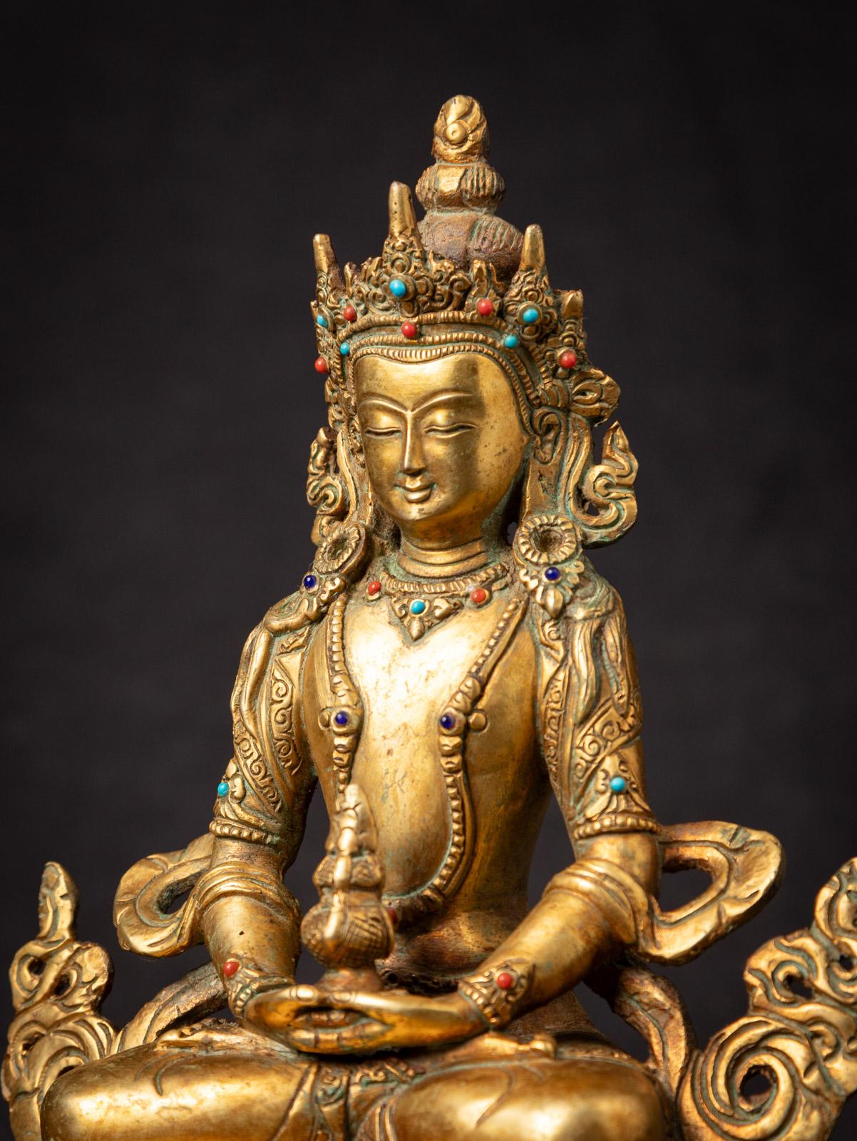 Middle 20th century Old bronze Nepali Aparmita Buddha from Nepal 1